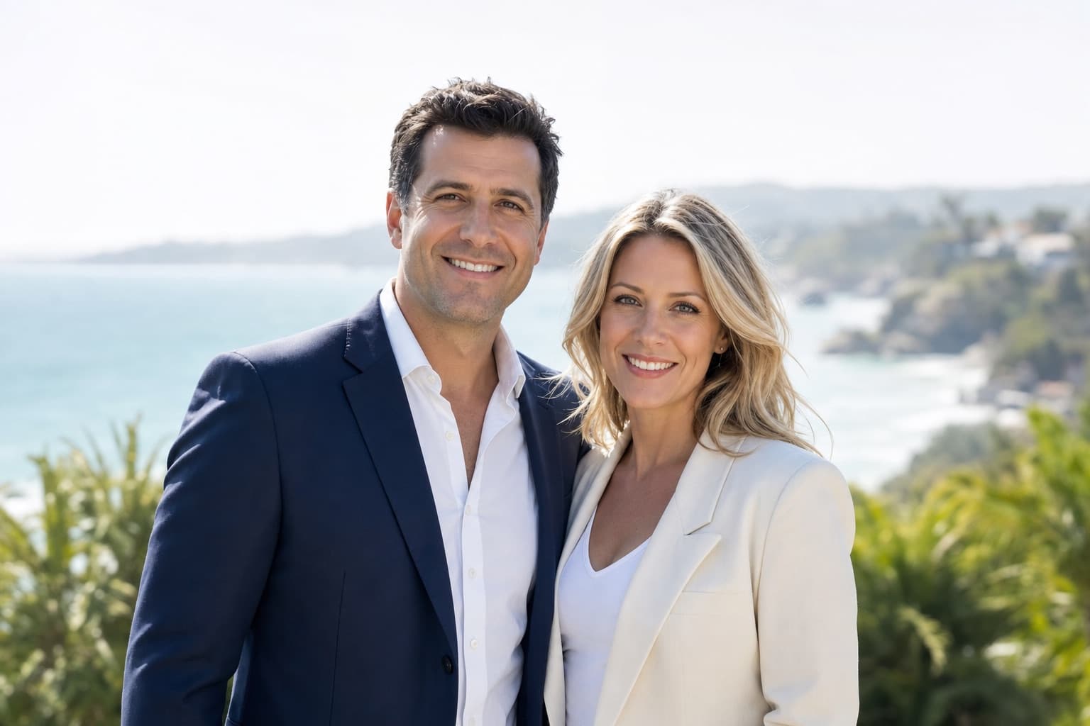 Daniel Morgan and Sophia Hayes, co-founders of Morgan & Hayes Real Estate